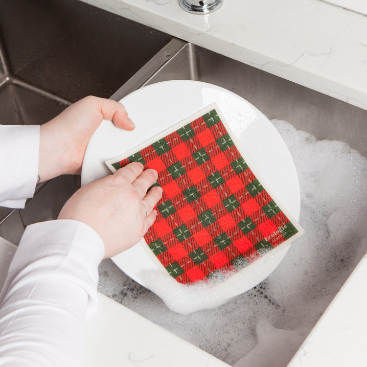 Tartan Swedish Dishcloth