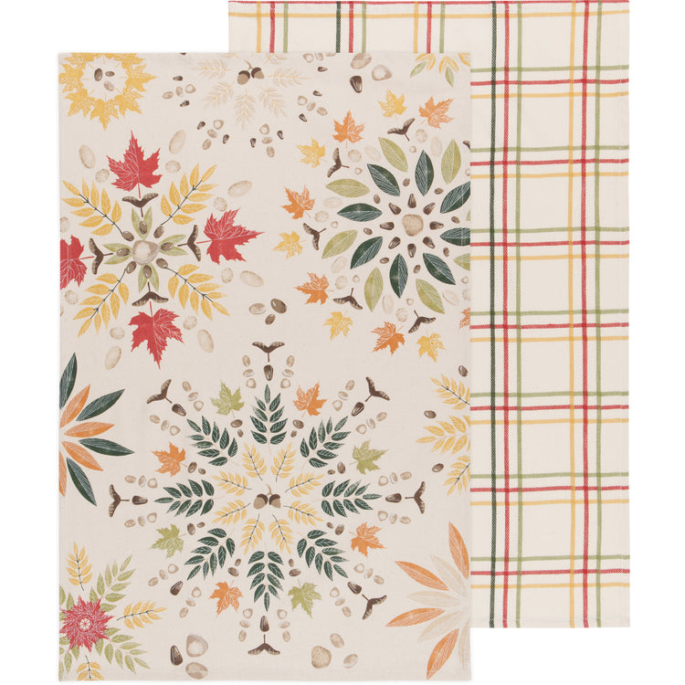 Fall Foliage Dishtowels Set of 2