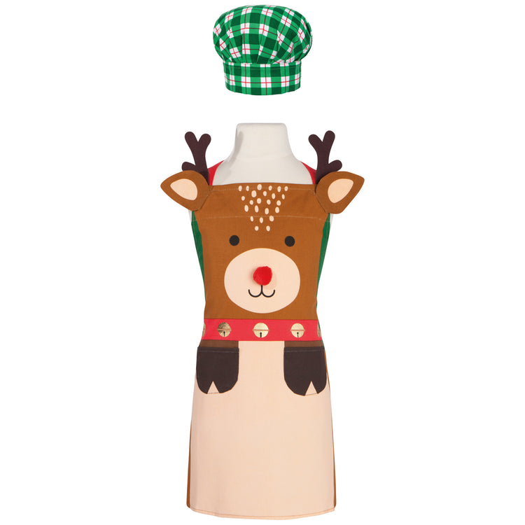 Rudolph Kid's Christmas Apron & Hat Set