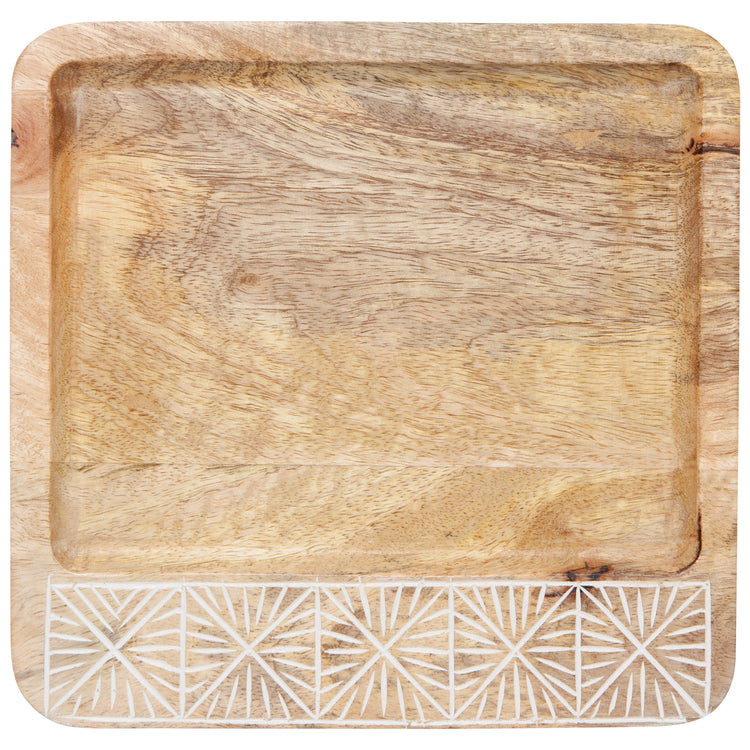 Nosh Mango Wood Plate 10 inch