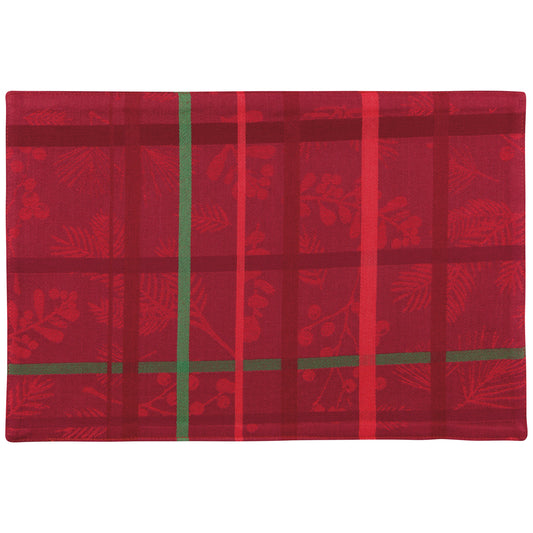 Winterberry Christmas Jacquard Placemat