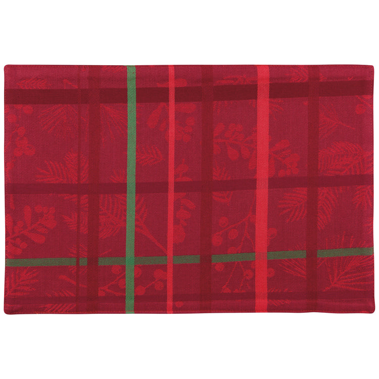 Winterberry Christmas Jacquard Placemat