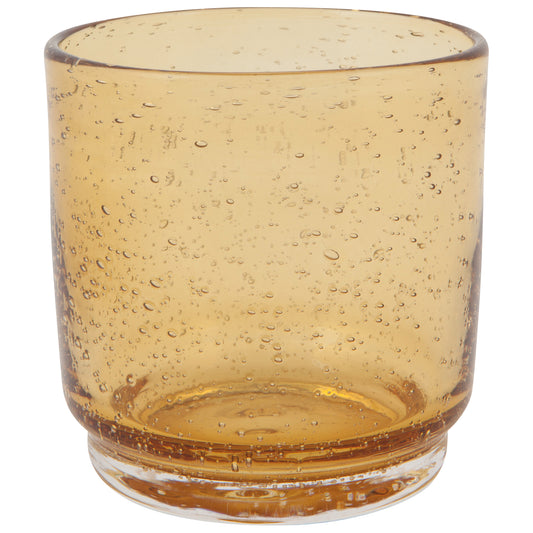 Bubbled Glass 12 oz - Amber