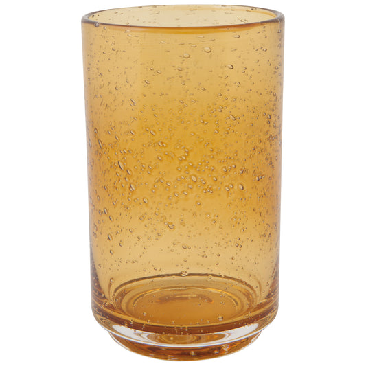Bubbled Glass 17 oz - Amber