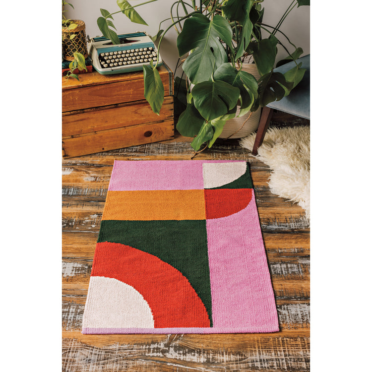 Prism Woven Cotton Formation Rug 2 x 3 ft