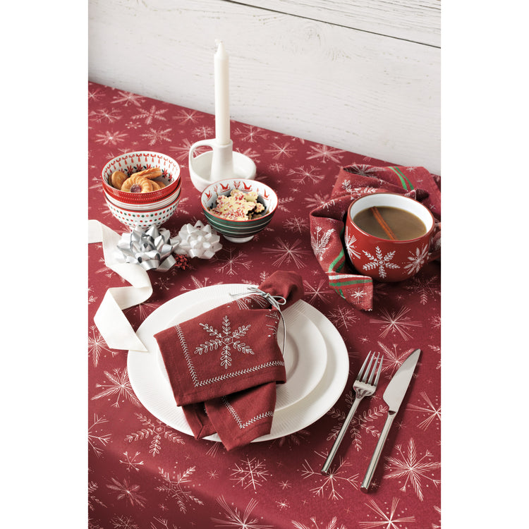 Wreaths Stamped Christmas Bowl 4 inch