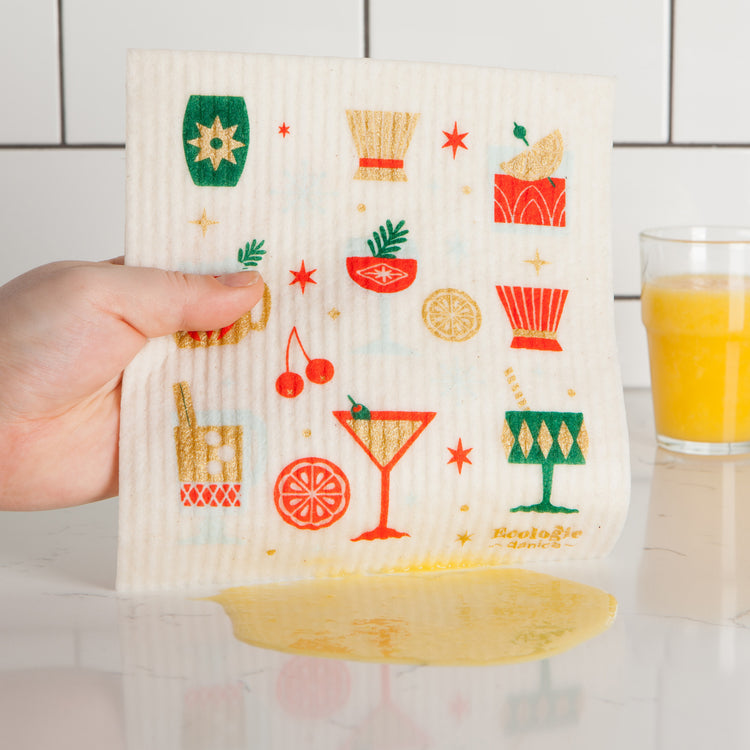 Spirits Bright Swedish Dishcloth