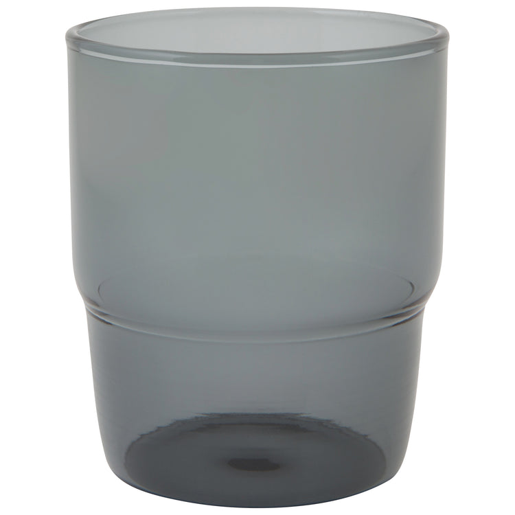 Stackable Drinking Glass 13 oz - Smoke