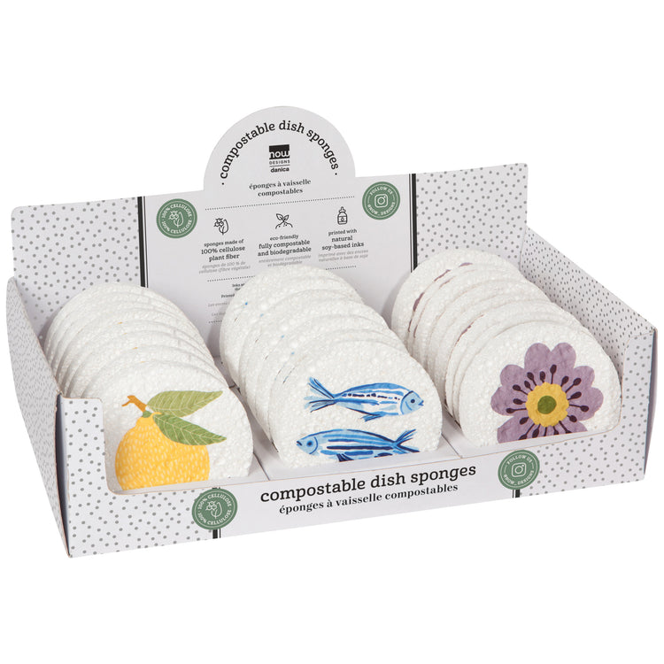 Market Day Sponge Counter Display - 24 Assorted