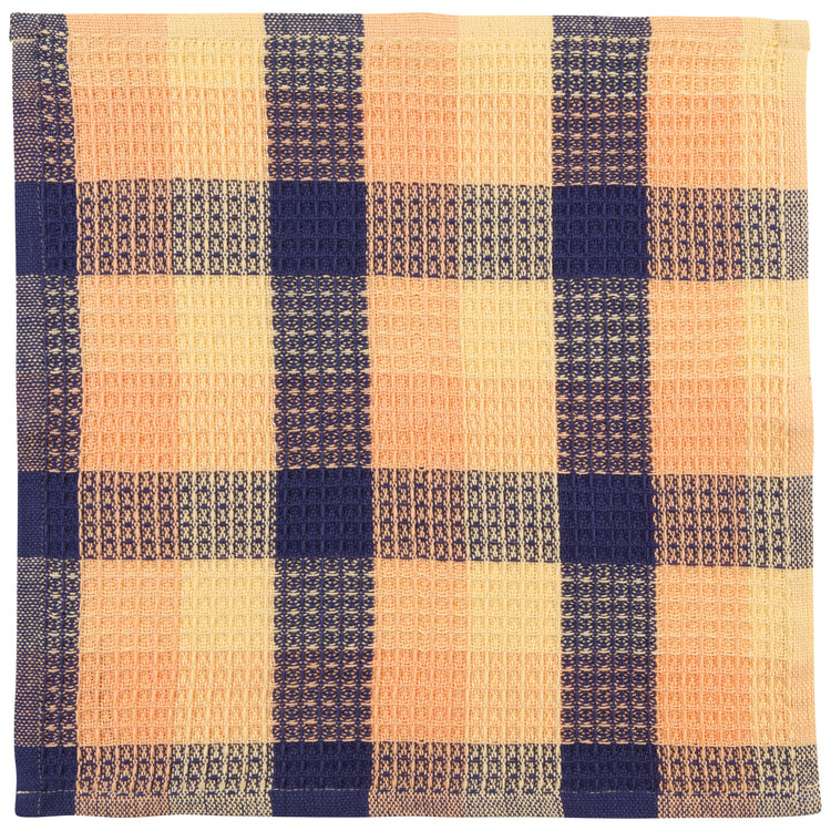 Check Dusk Waffle Dishcloths Set of 3