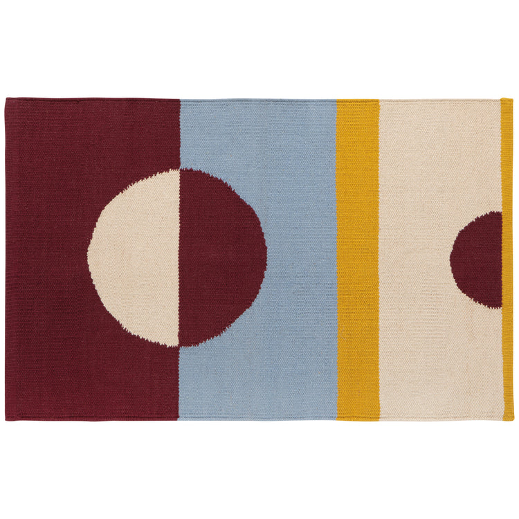 Moonphase Woven Cotton Rug 2 x 3 ft