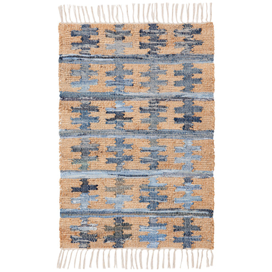 Reverb Recycled Denim Chindi Rug 2 x 3 ft