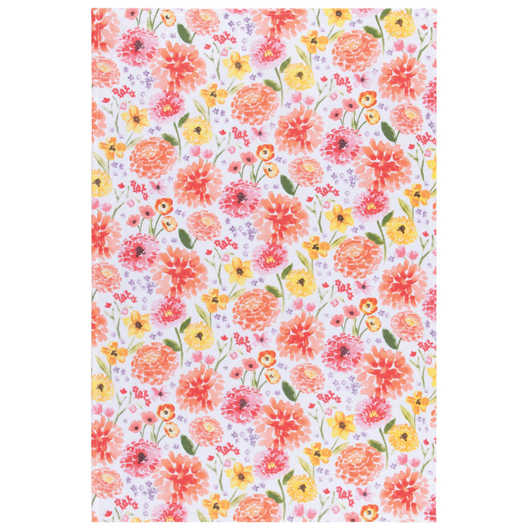 Cottage Floral Baker's Floursack Dishtowels Set of 3