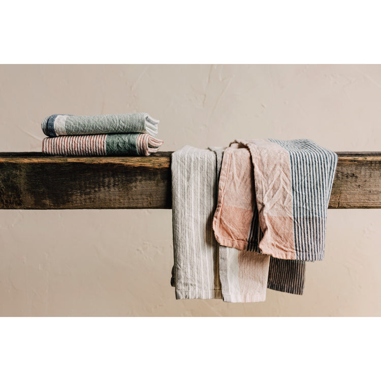 Lagoon Array Stripe Dishtowel Set of 2
