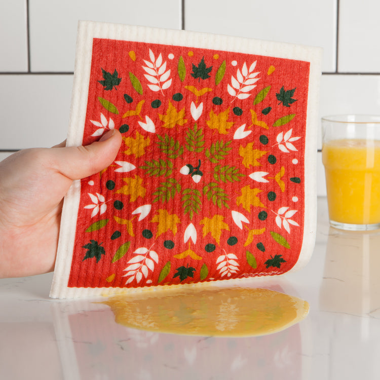 Fall Foliage Swedish Dishcloth