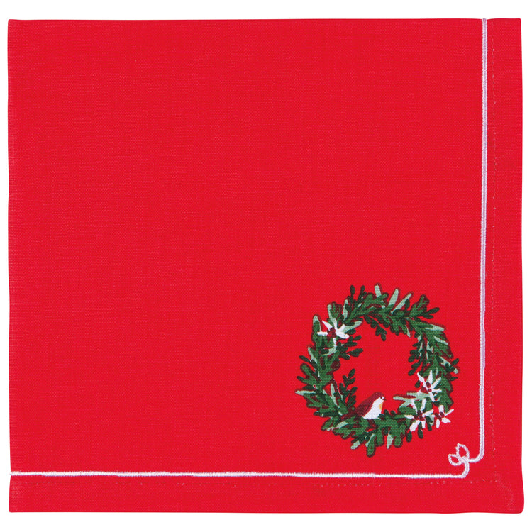 Wreaths Christmas Napkins Set of 4