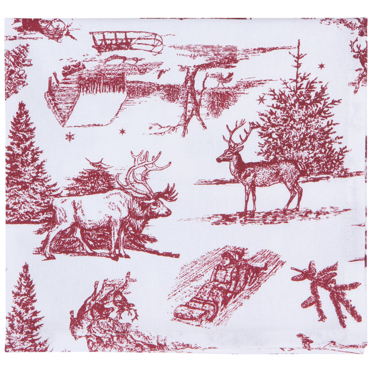 Winter Toile Printed Napkins Set of 4