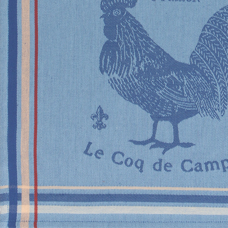 Rooster Francaise Jacquard Dishtowel