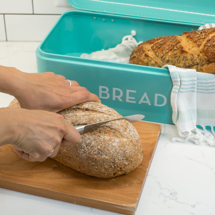 Turquoise Bread Bin