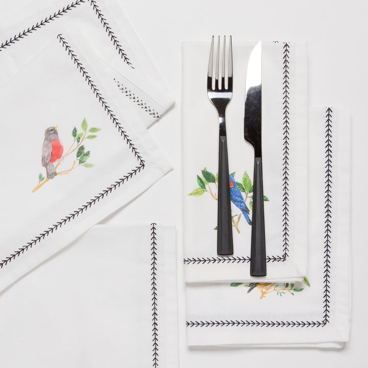 Birdsong Napkins Set of 4