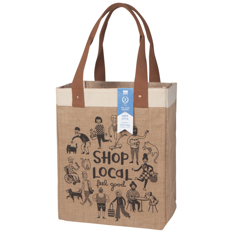 Shop Local Shopping Tote Laminated Lining