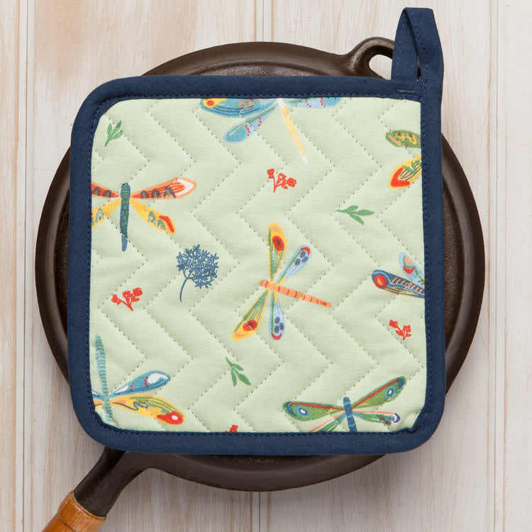 Dragonfly Cotton Quilted Pot Holder