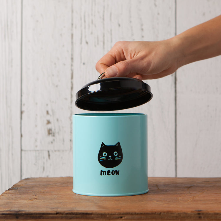 Cats Meow Cat Treat Tin With Lid