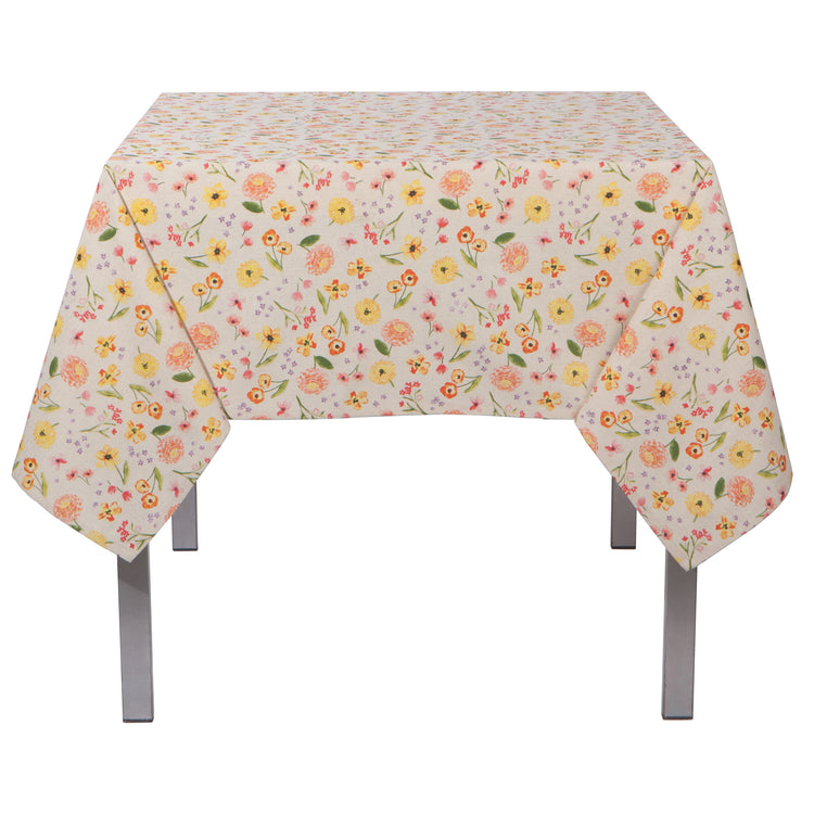 Cottage Floral Printed Tablecloth 60 x 60 inches
