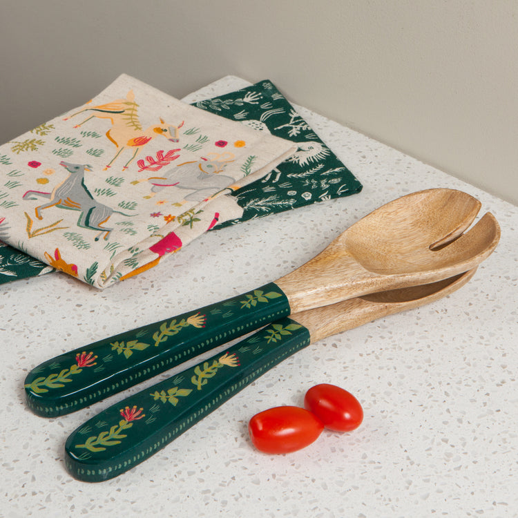 Boundless Mango Wood Salad Servers Set of 2