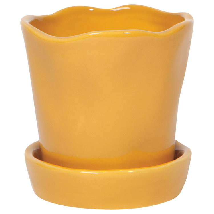 Ochre Chroma Plant Pot Small 3 inch
