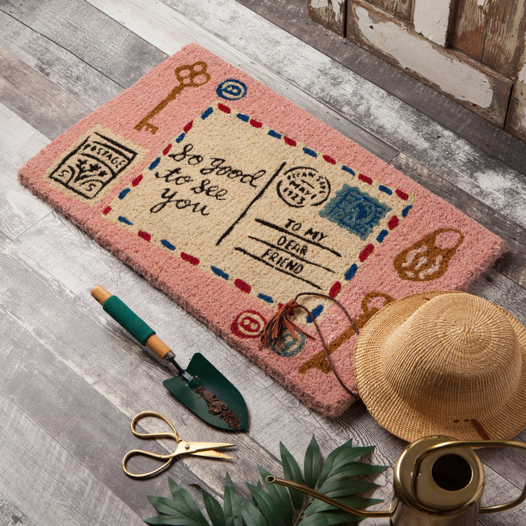 Finders Keepers Coir Printed Doormat