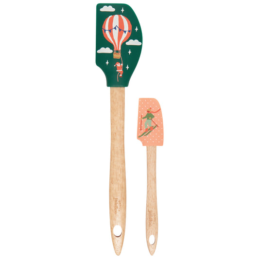 Candy Cane Lane Silicone Spatulas Set of 2