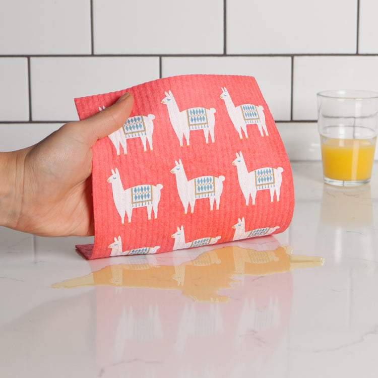 Lupe Llama Swedish Sponge Cloth