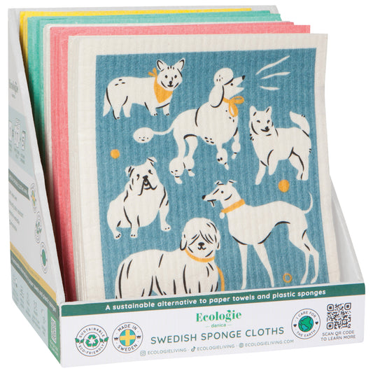 Cats and Dogs Swedish Sponge Cloth Counter Display Unit
