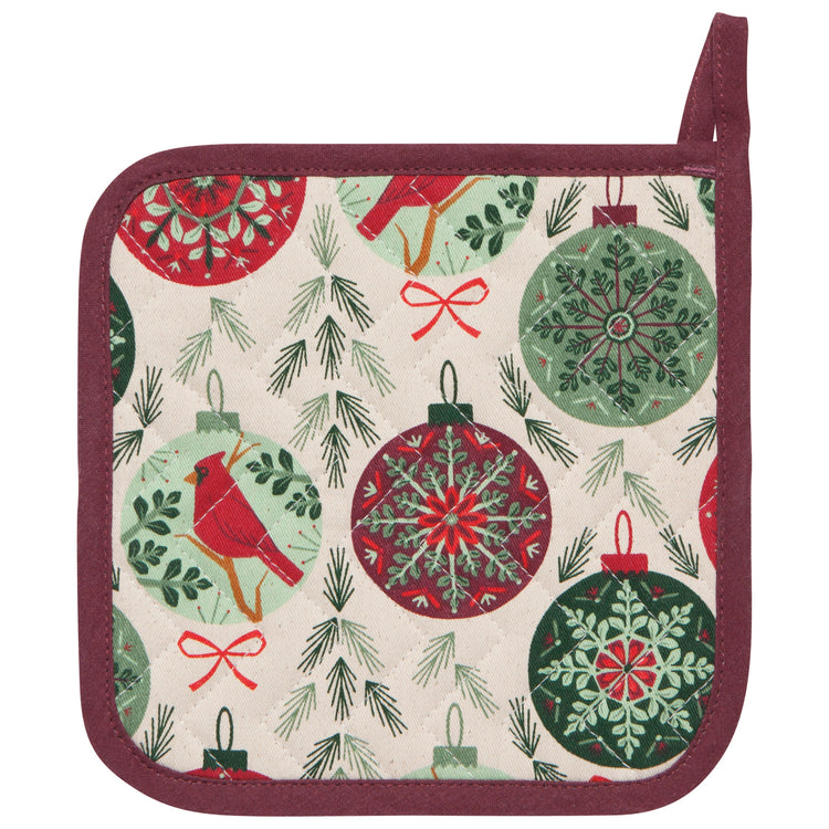 Good Tidings Christmas Potholder