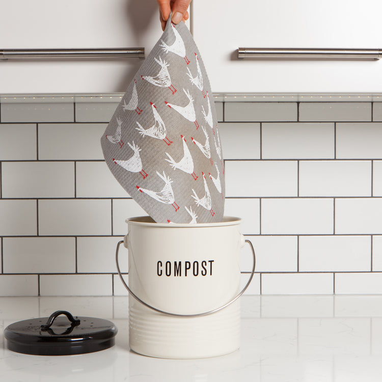 Chicken Scratch Swedish Sponge Towel