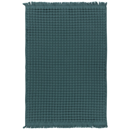 Spruce Green Organic Cotton Waffle Hand Towel