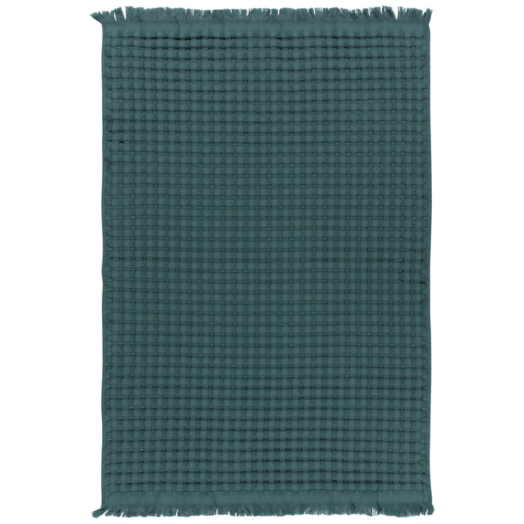 Spruce Green Organic Cotton Waffle Hand Towel