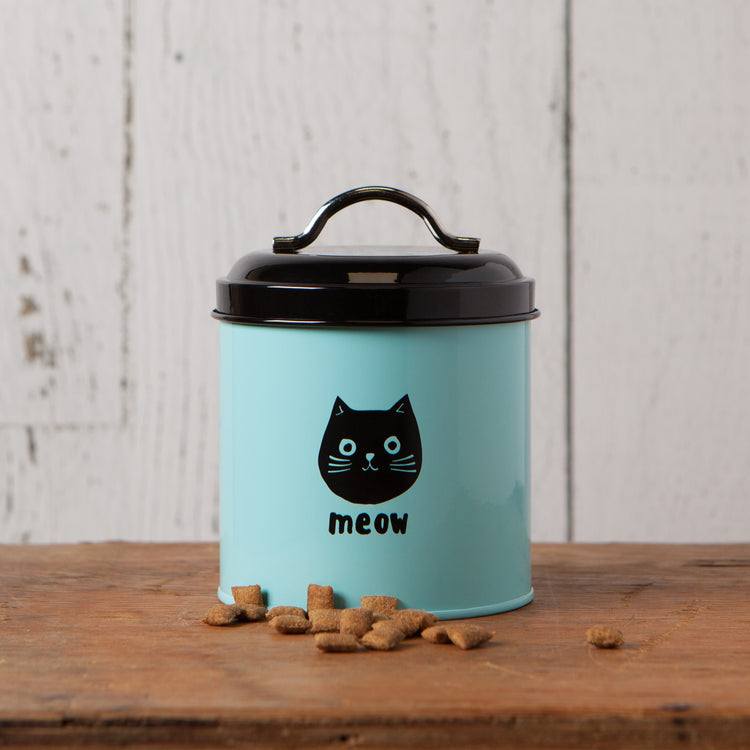 Cats Meow Cat Treat Tin With Lid