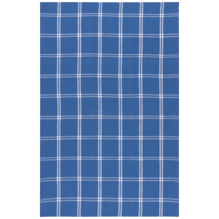 Tic Tac Toe Royal Blue Dishtowels Set of 3
