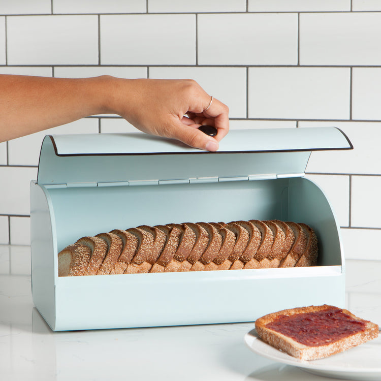 Matte Robins Egg Blue Bread Bin
