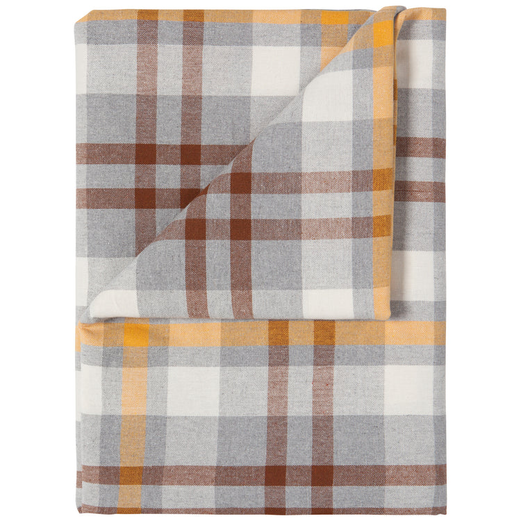 Second Spin Plaid Maize Tablecloth 90 x 60 inches