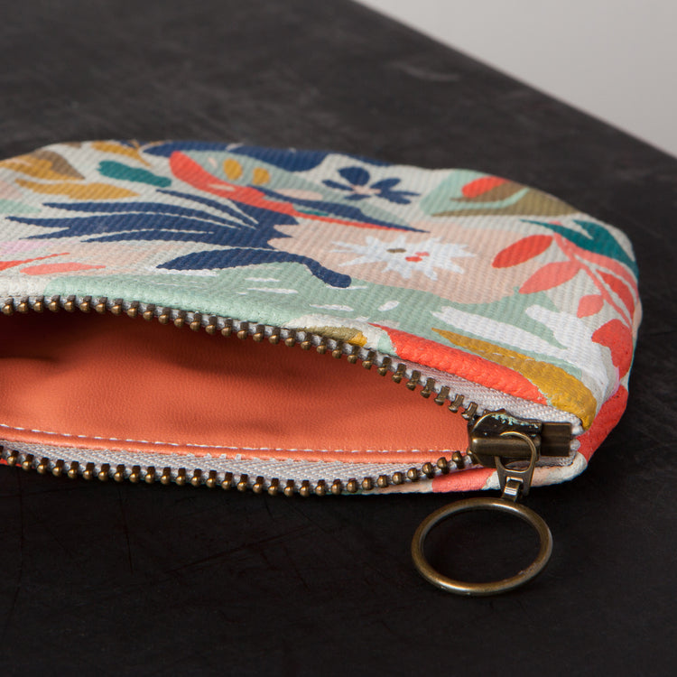 Superbloom Halfmoon Zipper Pouch