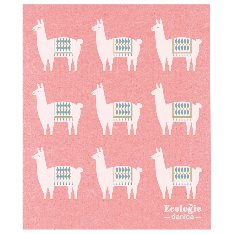 Lupe Llama Swedish Sponge Cloth