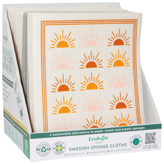 Earth and Sky Swedish Sponge Cloth Counter Display Unit