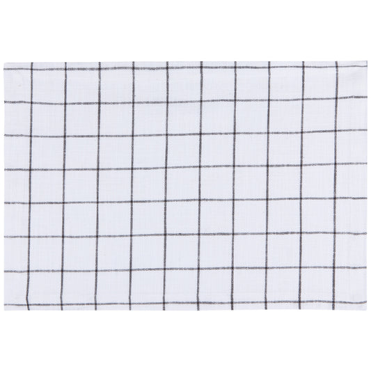Vintage Wash Black Check Placemat