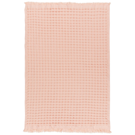 Blush Organic Cotton Waffle Hand Towel