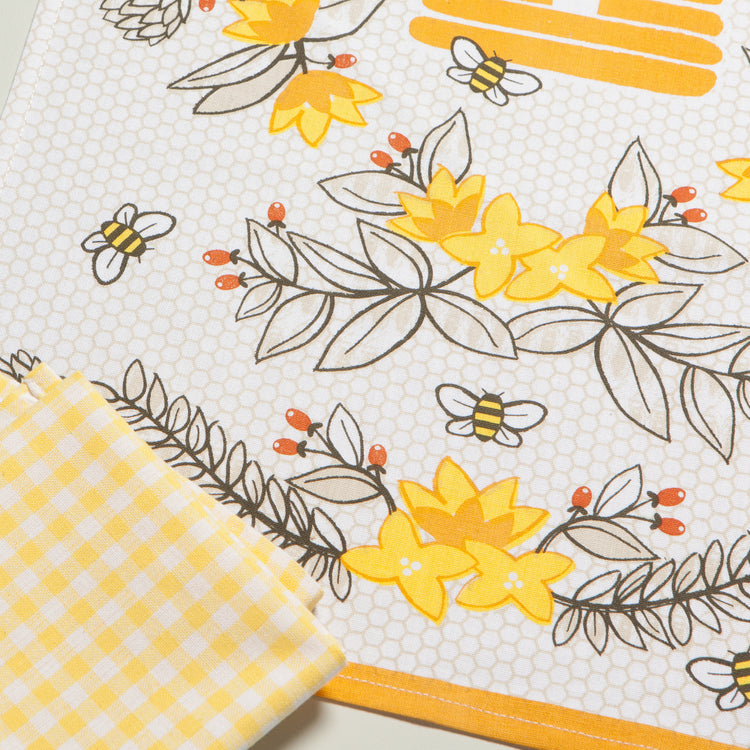 Bees Coordinated Dishtowels Set of 2