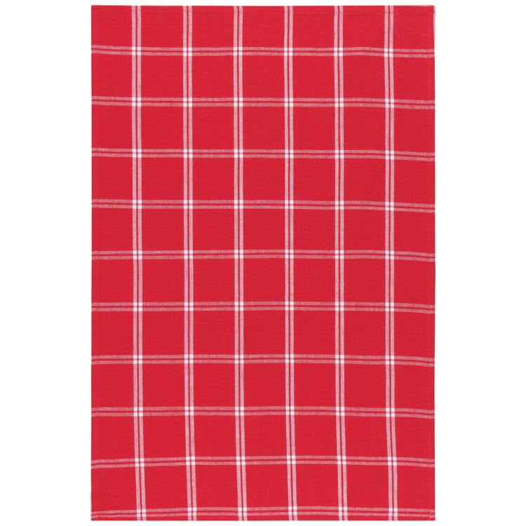Tic Tac Toe Red Dishtowels Set of 3