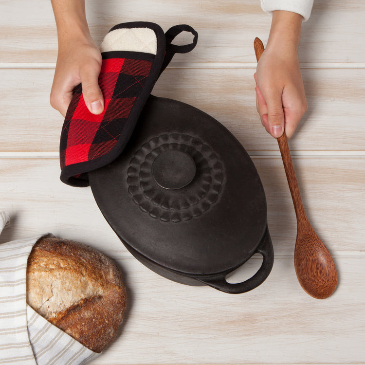 Superior Red Buffalo Check Pocket Potholder